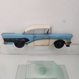 Metal wall decor Classic Car Buick Distressed